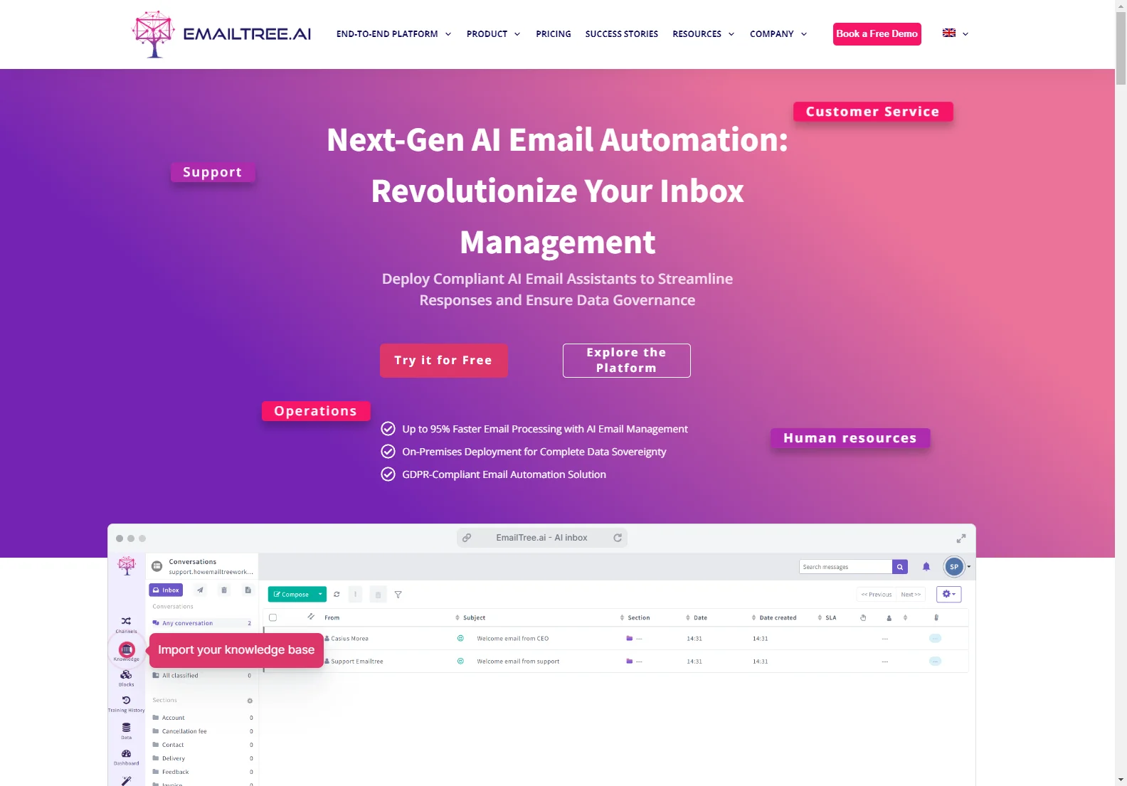 Revolutionize Email Management with EmailTree.ai