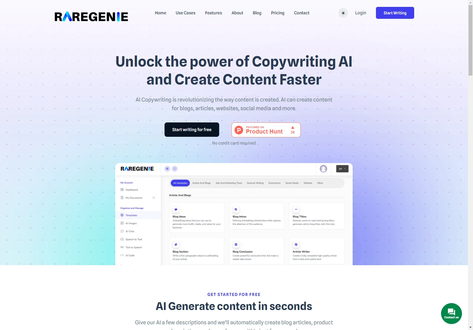 Raregenie: Unleashing AI's Potential for Captivating Content