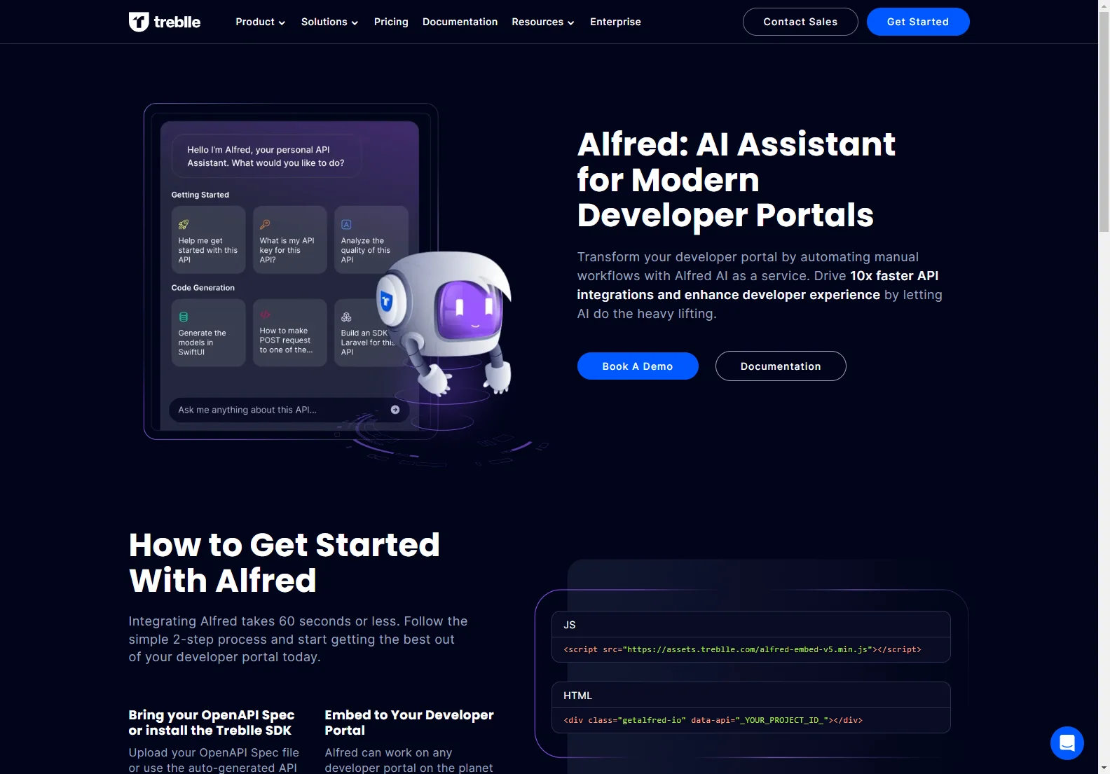 Alfred: AI Assistant for Modern Developer Portals - Boosting Efficiency & Experience