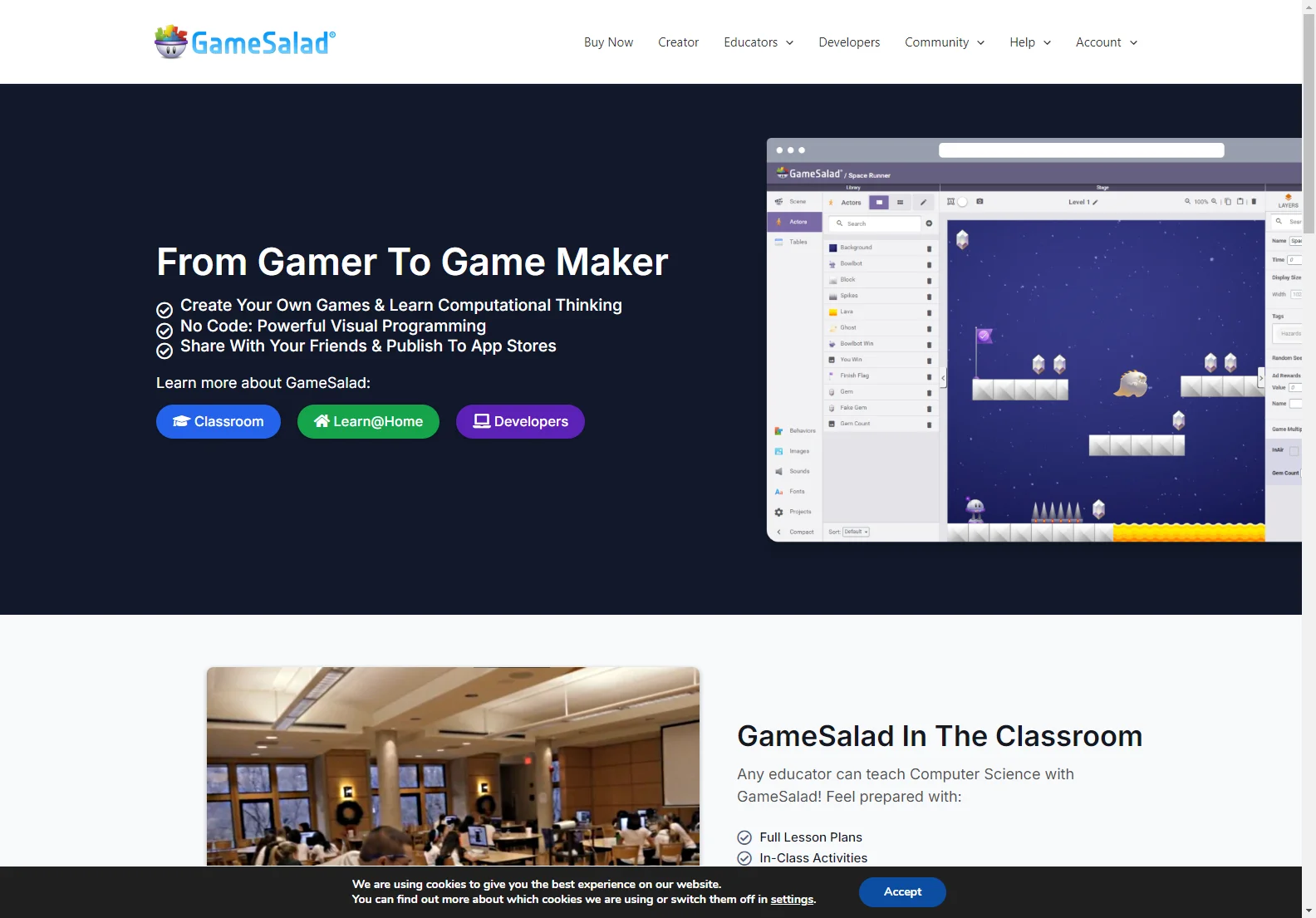 GameSalad: Empowering Creators and Learners