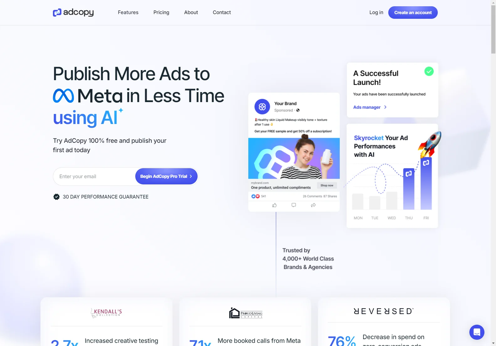 AdCopy: Publish Winning Ads to Meta Lightning Fast with AI - Your Ultimate Advertising Companion