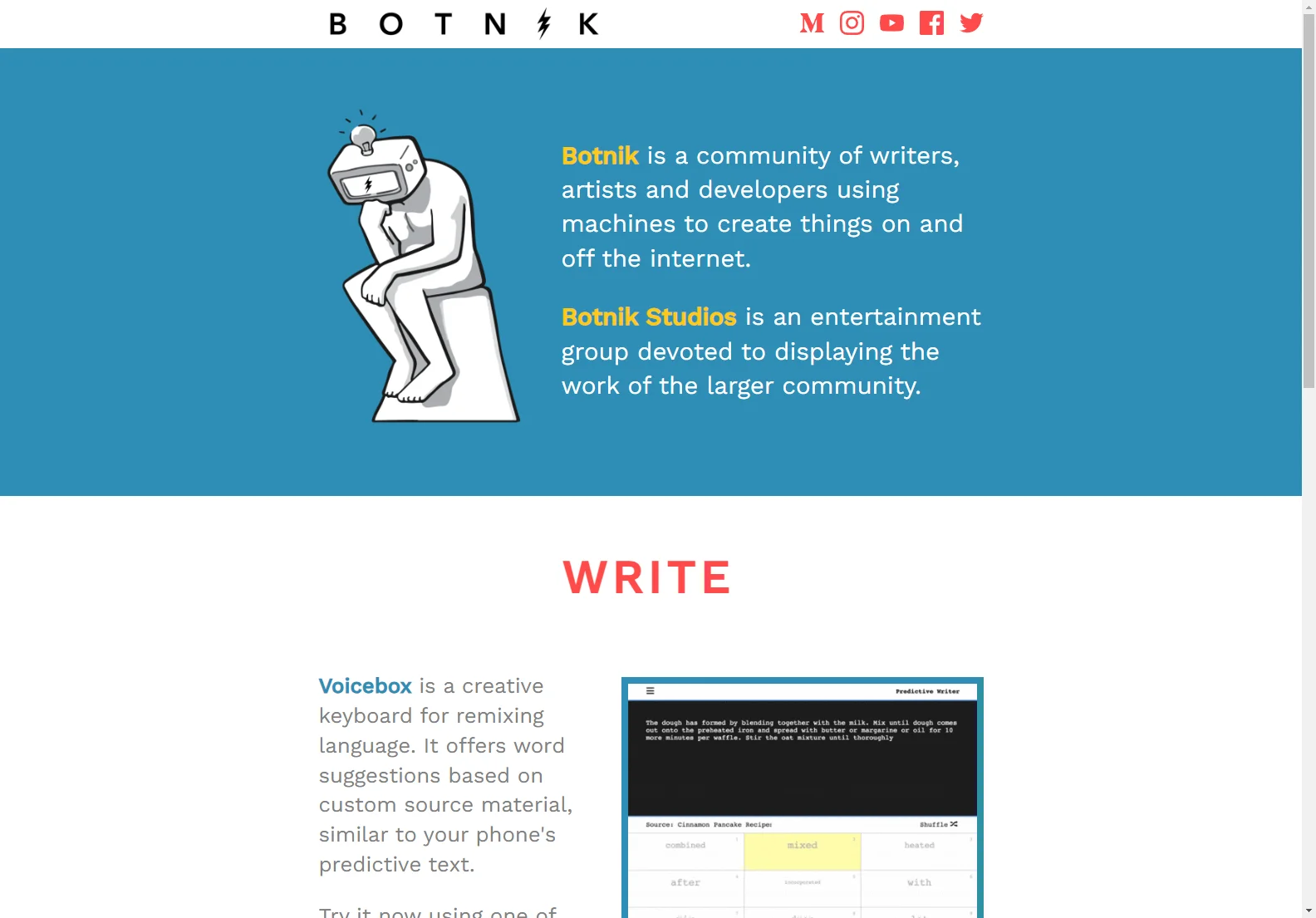 Botnik: Unleashing Creativity with AI Tools