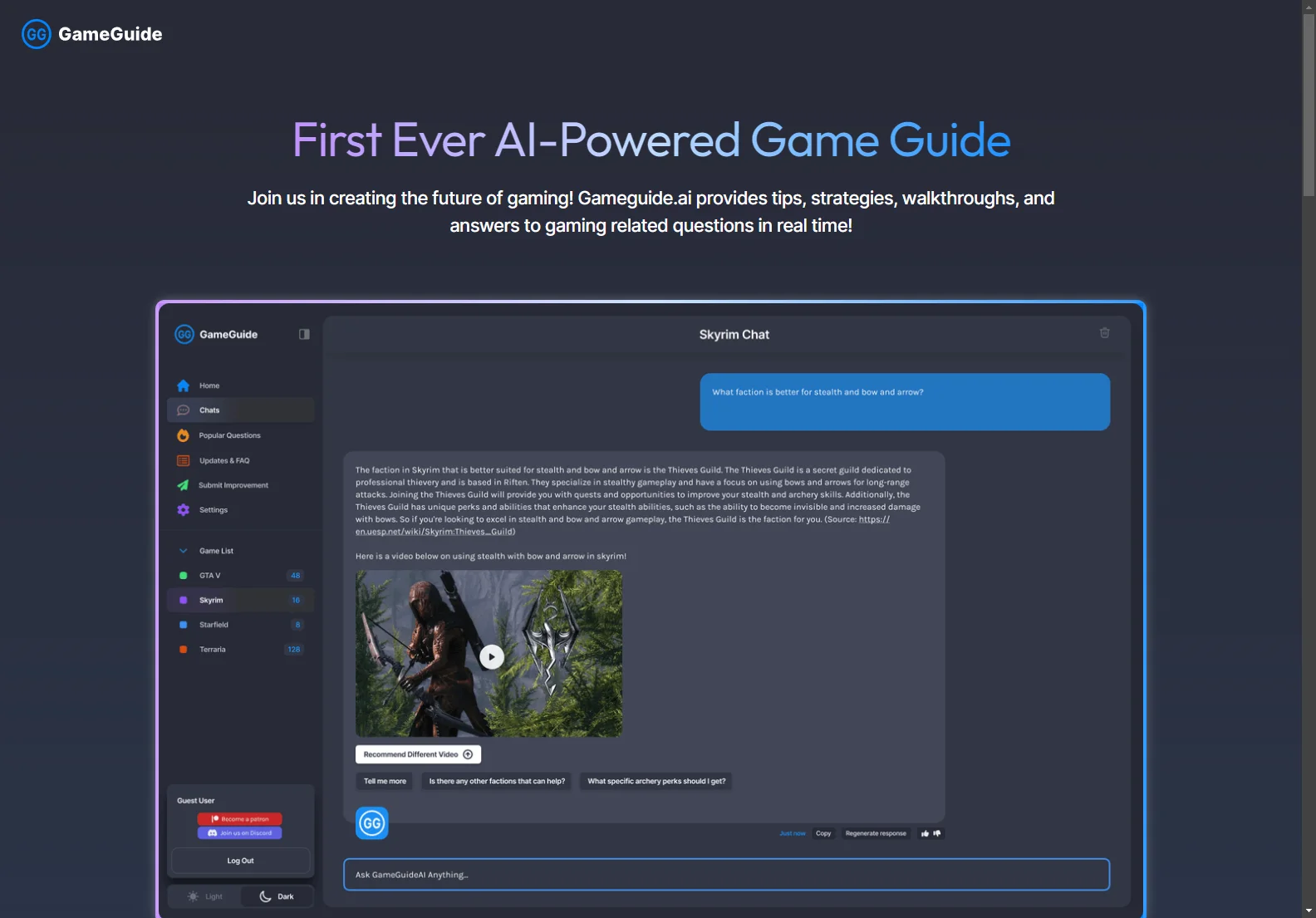 GameGuide.ai: Your AI-Powered Gaming Companion for an Enhanced Experience