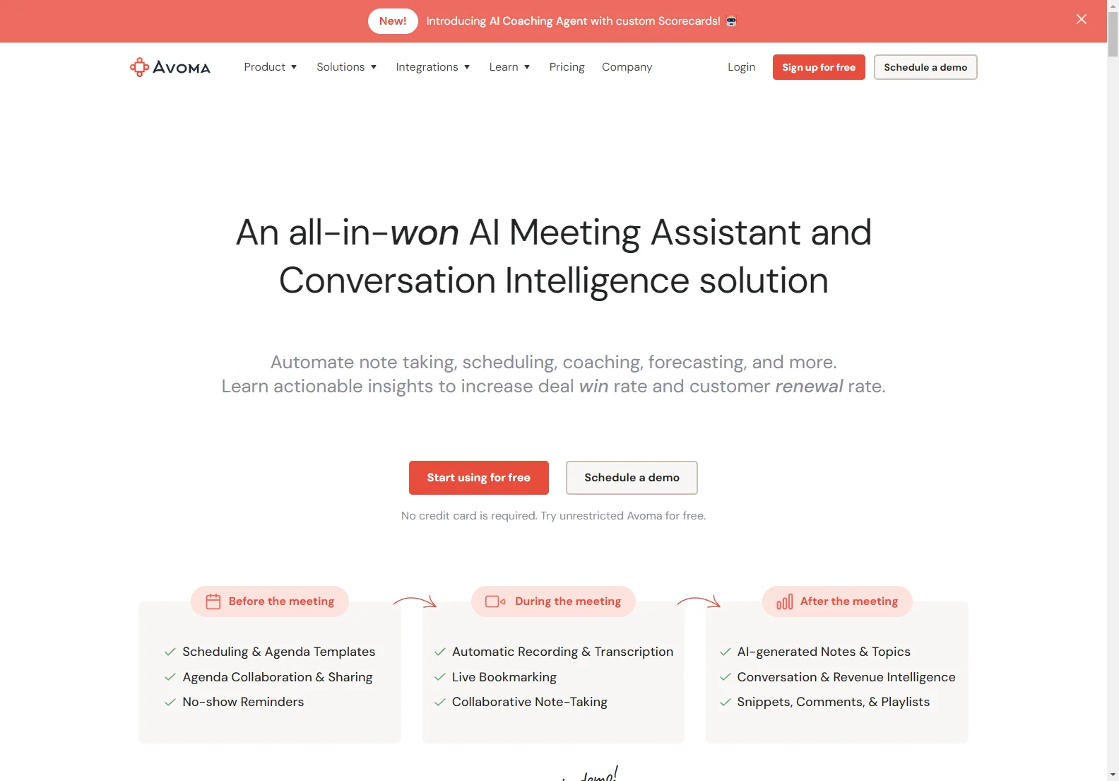 Avoma: The Ultimate AI Meeting Assistant for Enhanced Conversation Intelligence