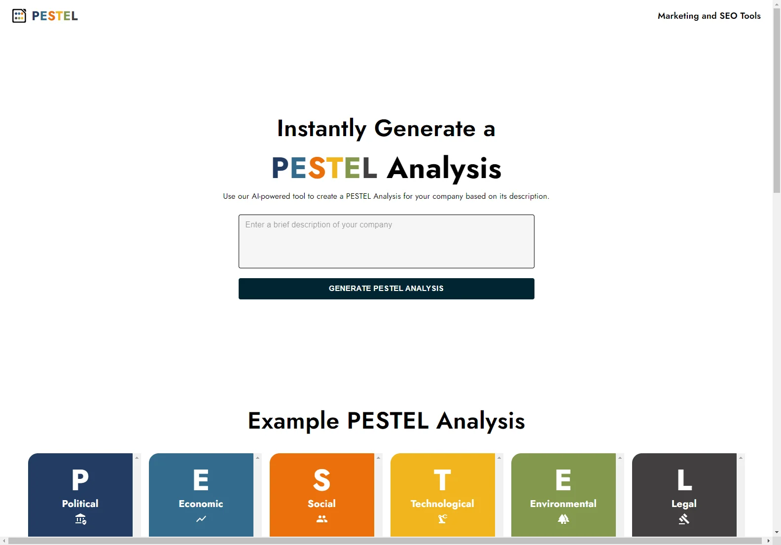 AI PESTEL Analysis Generator: Simplify Understanding of External Business Factors