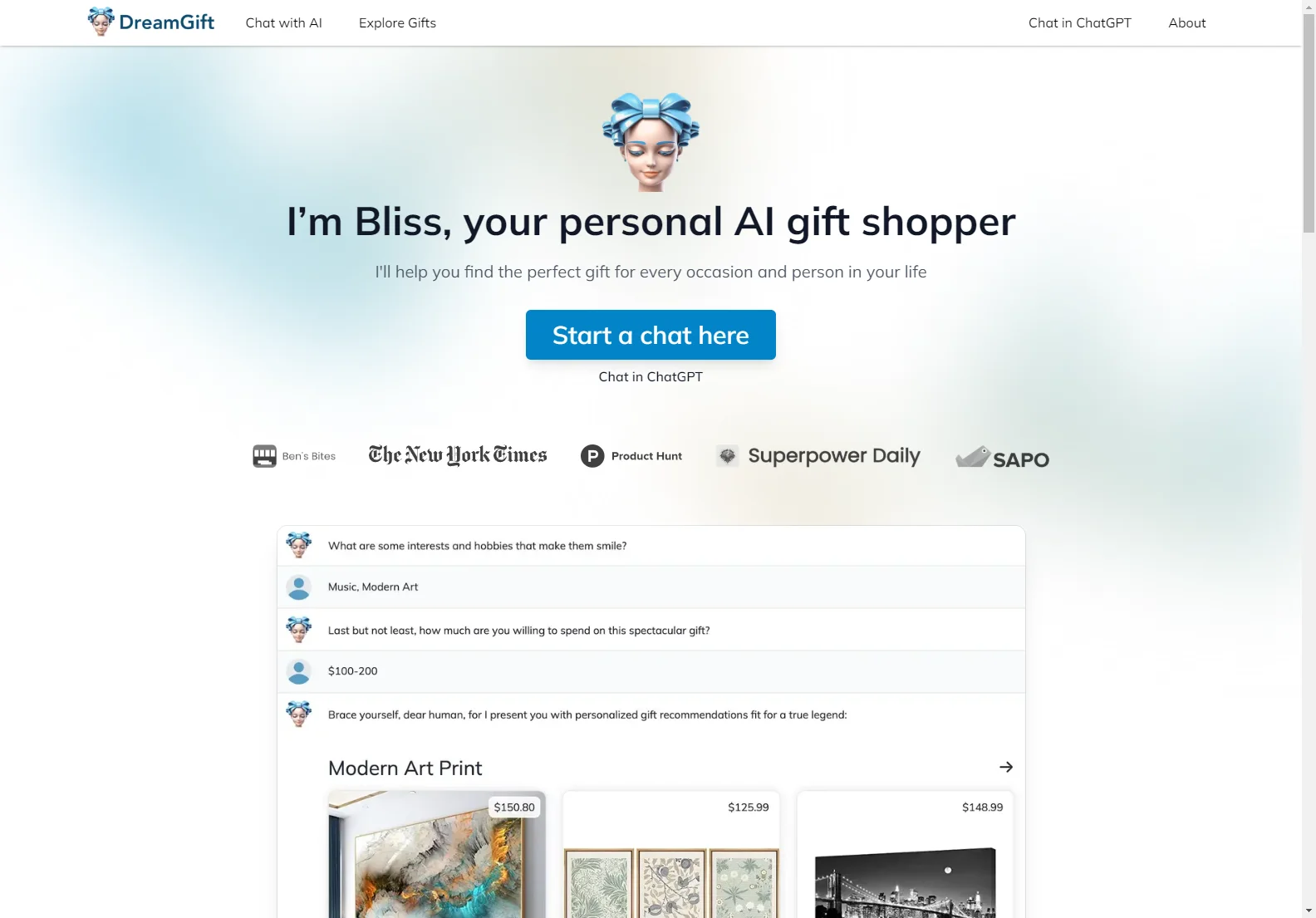 DreamGift: AI-Powered Perfect Gift Finder for Every Occasion