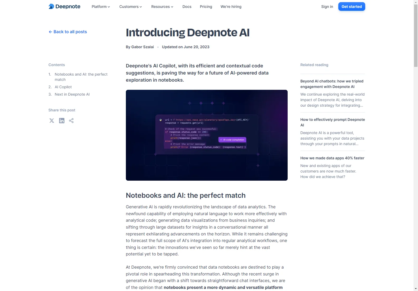 Deepnote AI: Empowering Data Exploration with AI Copilot