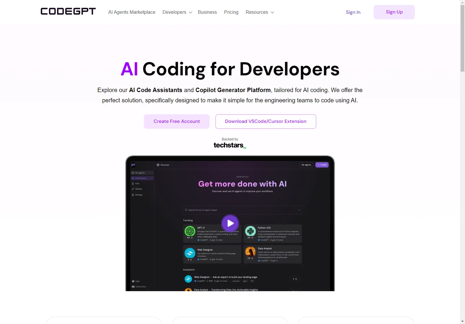 CodeGPT: Empowering Developers with AI Coding