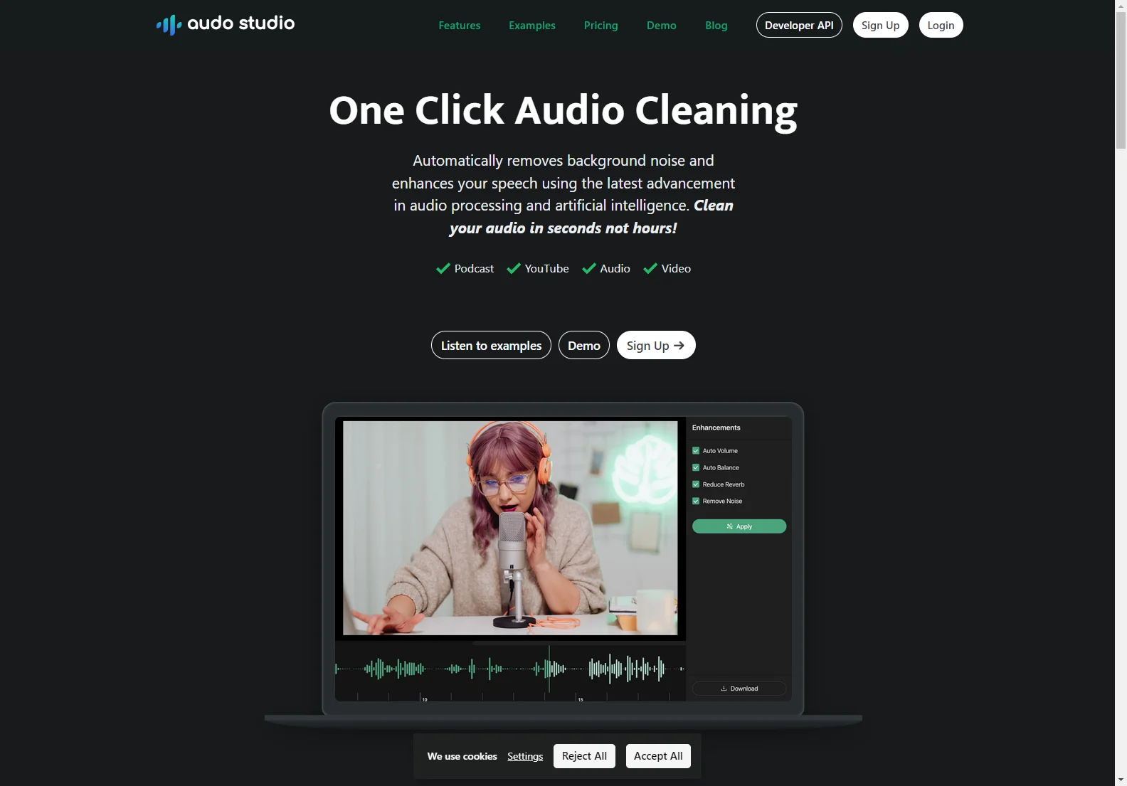 Audo Studio: One-Click AI-Powered Audio Cleaning for Superior Sound