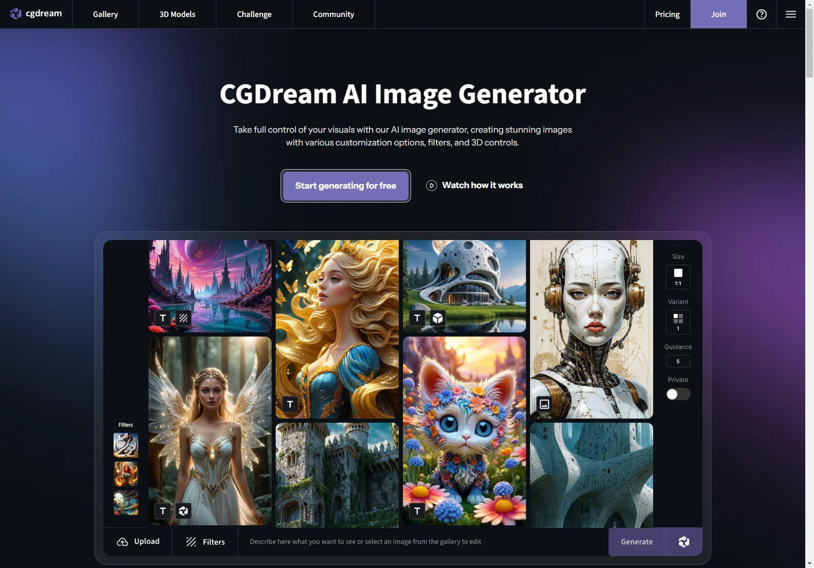 CGDream: Visualize Your Ideas with AI Image Generator