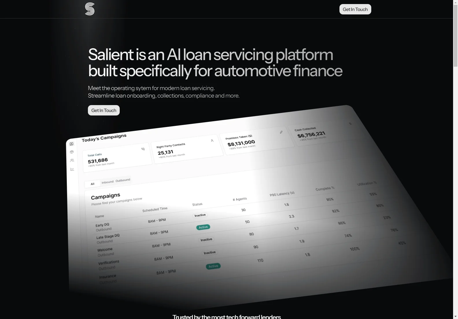 Salient: Streamlining Automotive Loan Servicing with AI