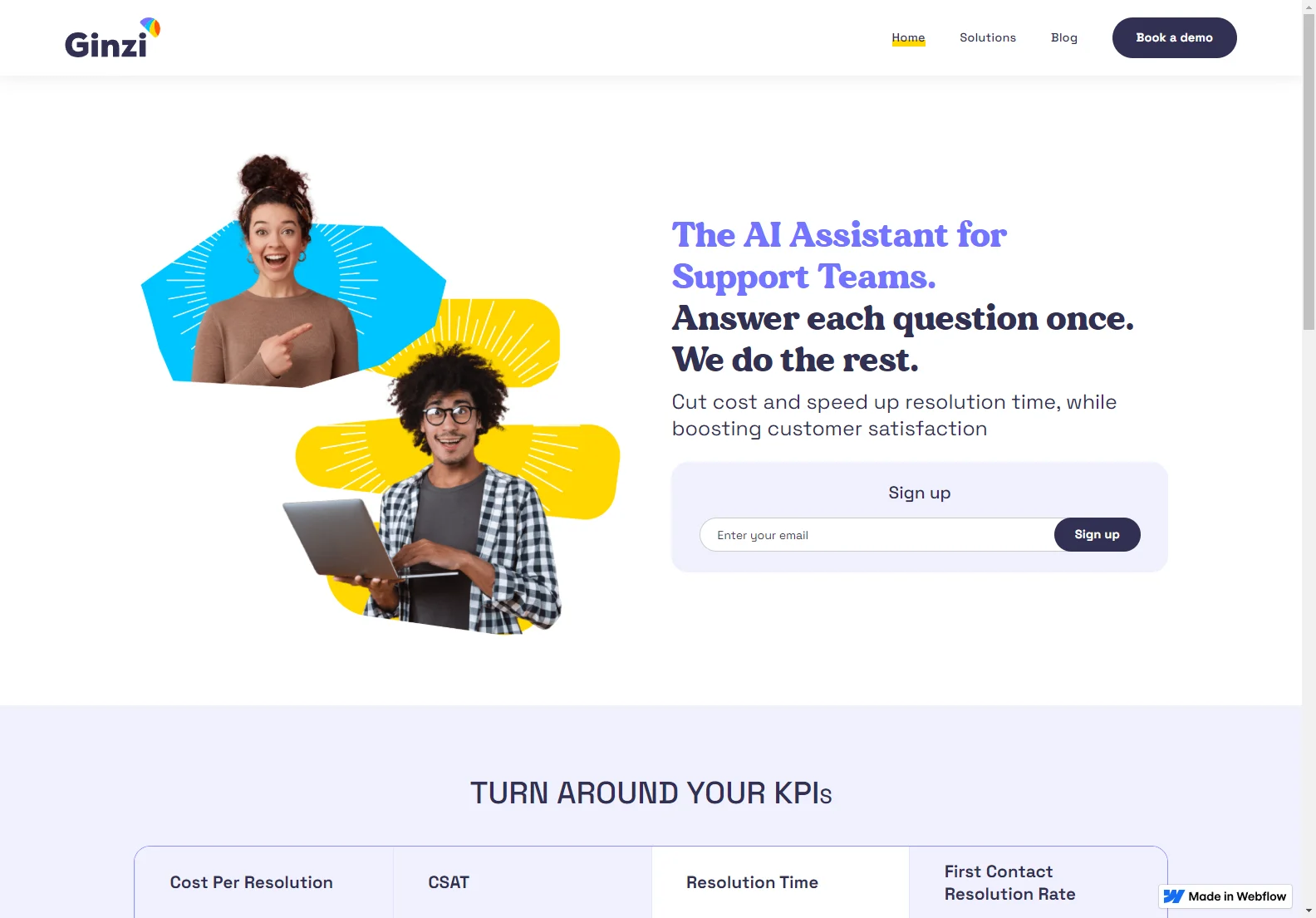 Ginzi: Boosting Customer Satisfaction with AI Support