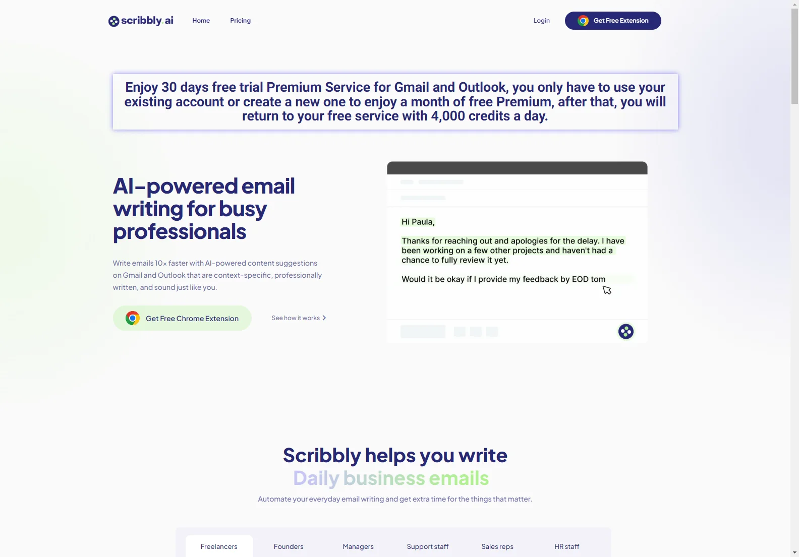 Scribbly: AI-Powered Email Writing for Faster and Better Emails