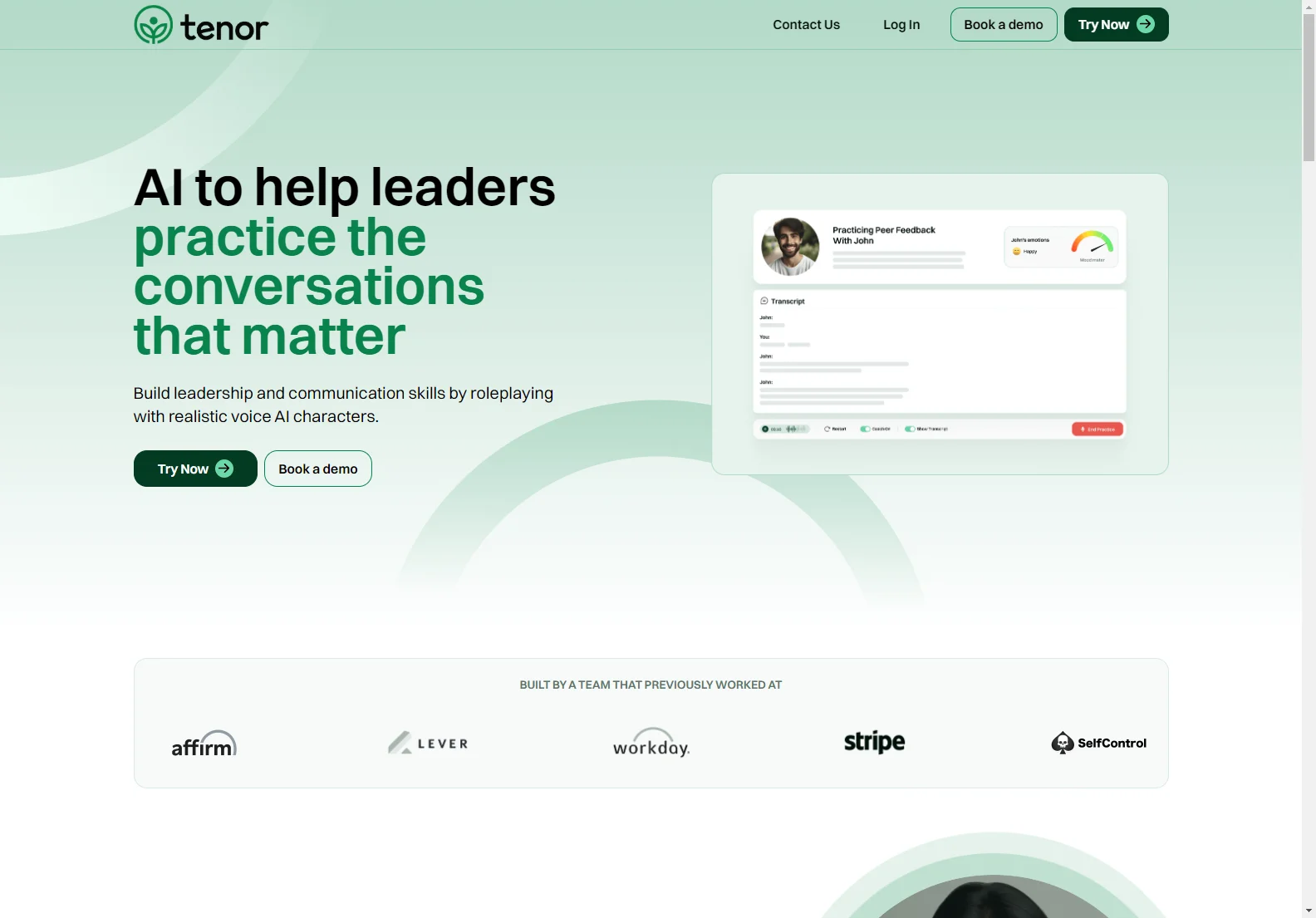 Tenor: AI-Powered Leadership Development for Effective Communication Skills