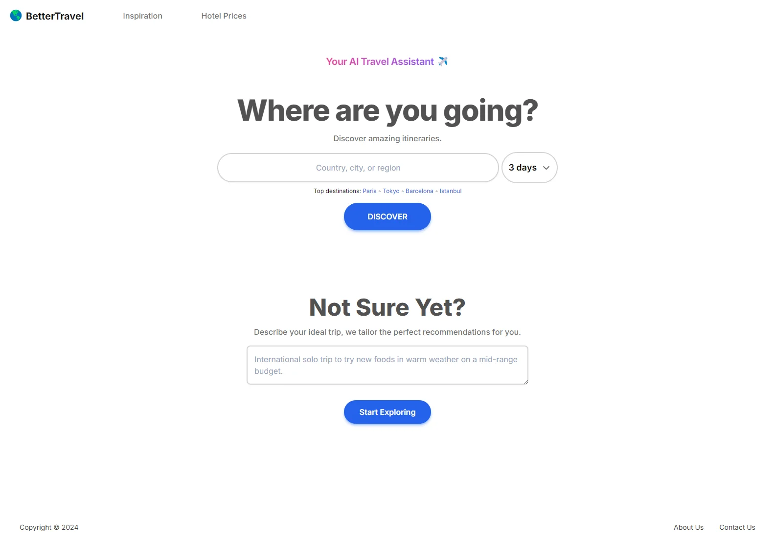 BetterTravel - Your Personalized AI Trip Planner