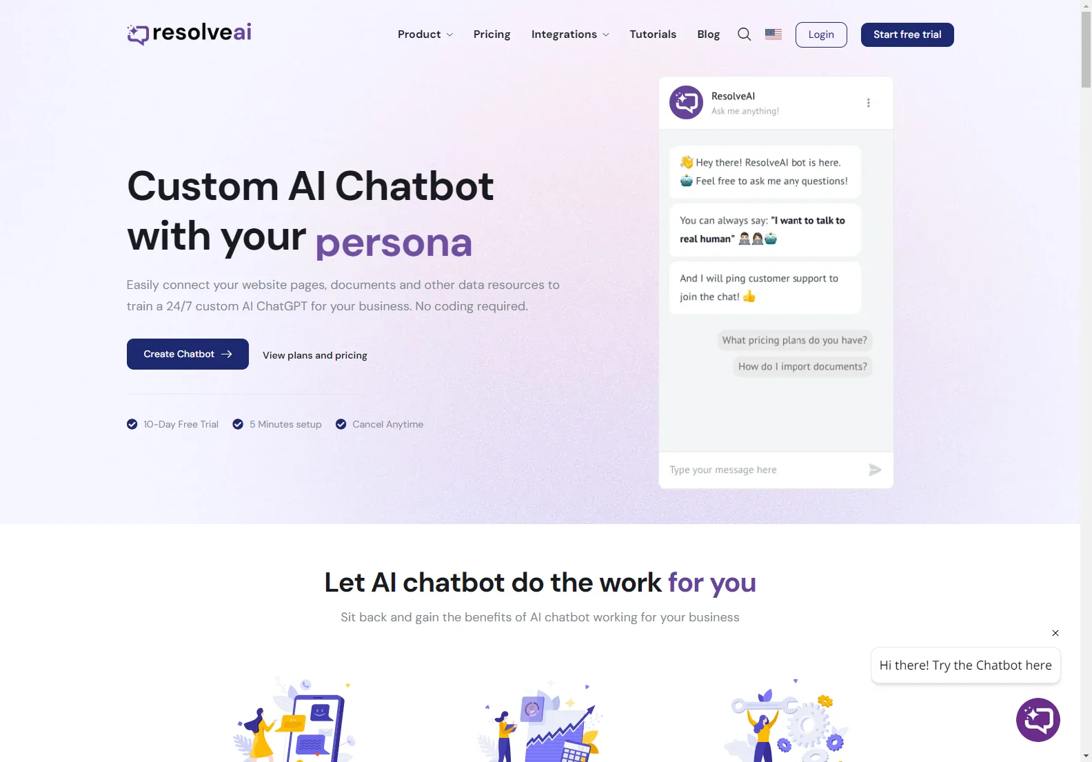 Supercharge Your Business with ResolveAI's AI Chatbot