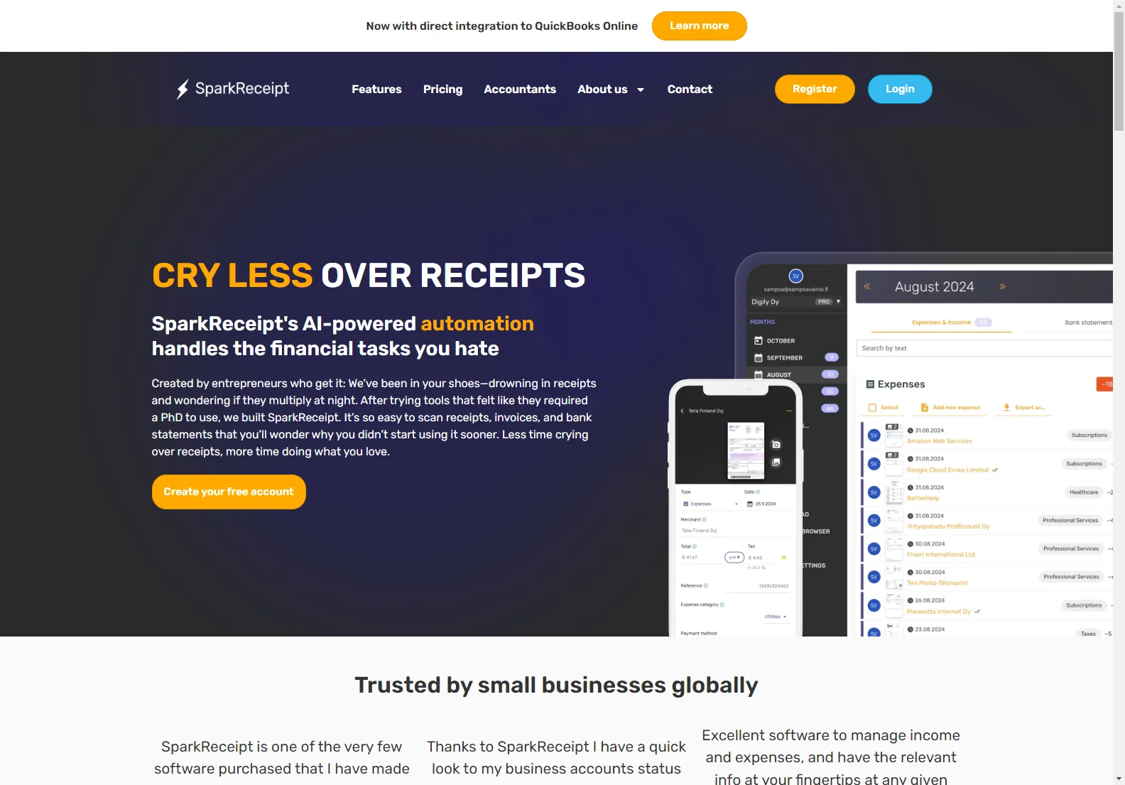 SparkReceipt: AI-Powered Expense Management for Effortless Document Handling