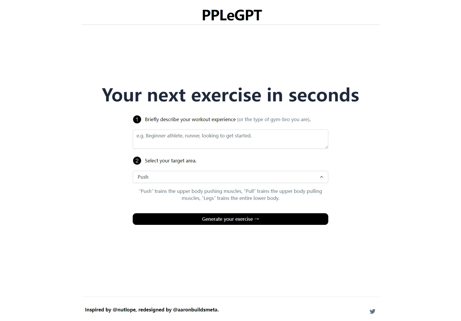 PPLeGPT: Personalized Workouts for Targeted Areas