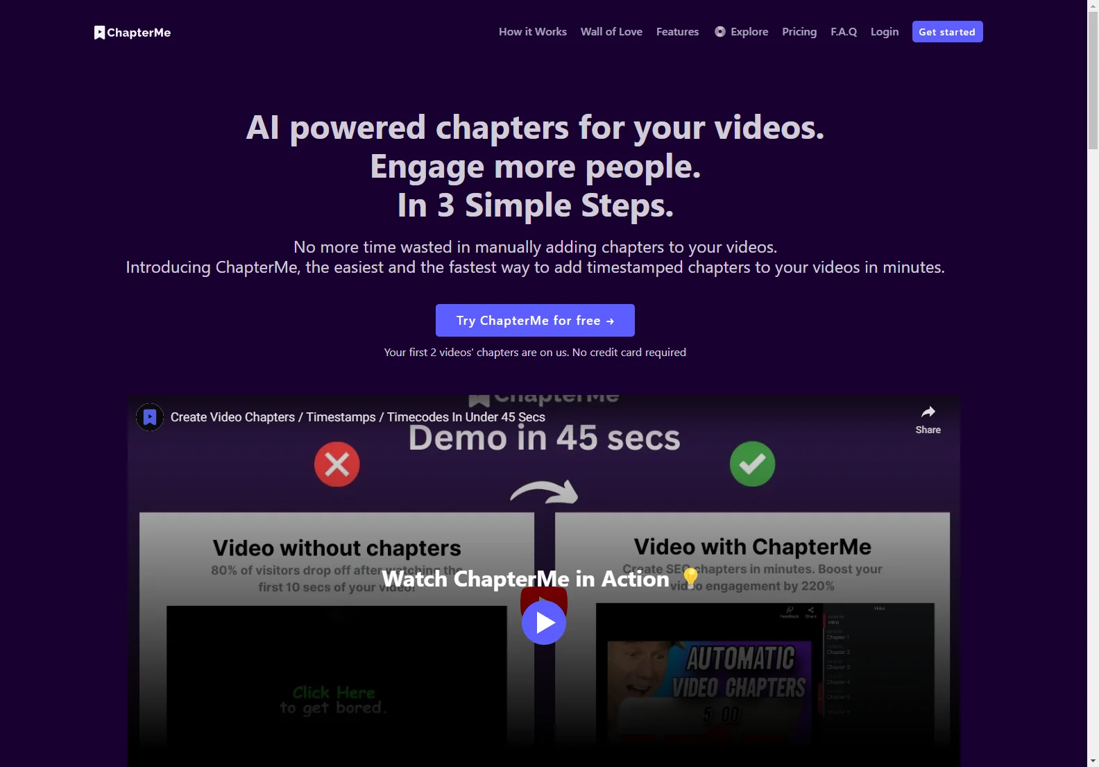 ChapterMe: AI-Powered Chapters for Enhanced Video Engagement