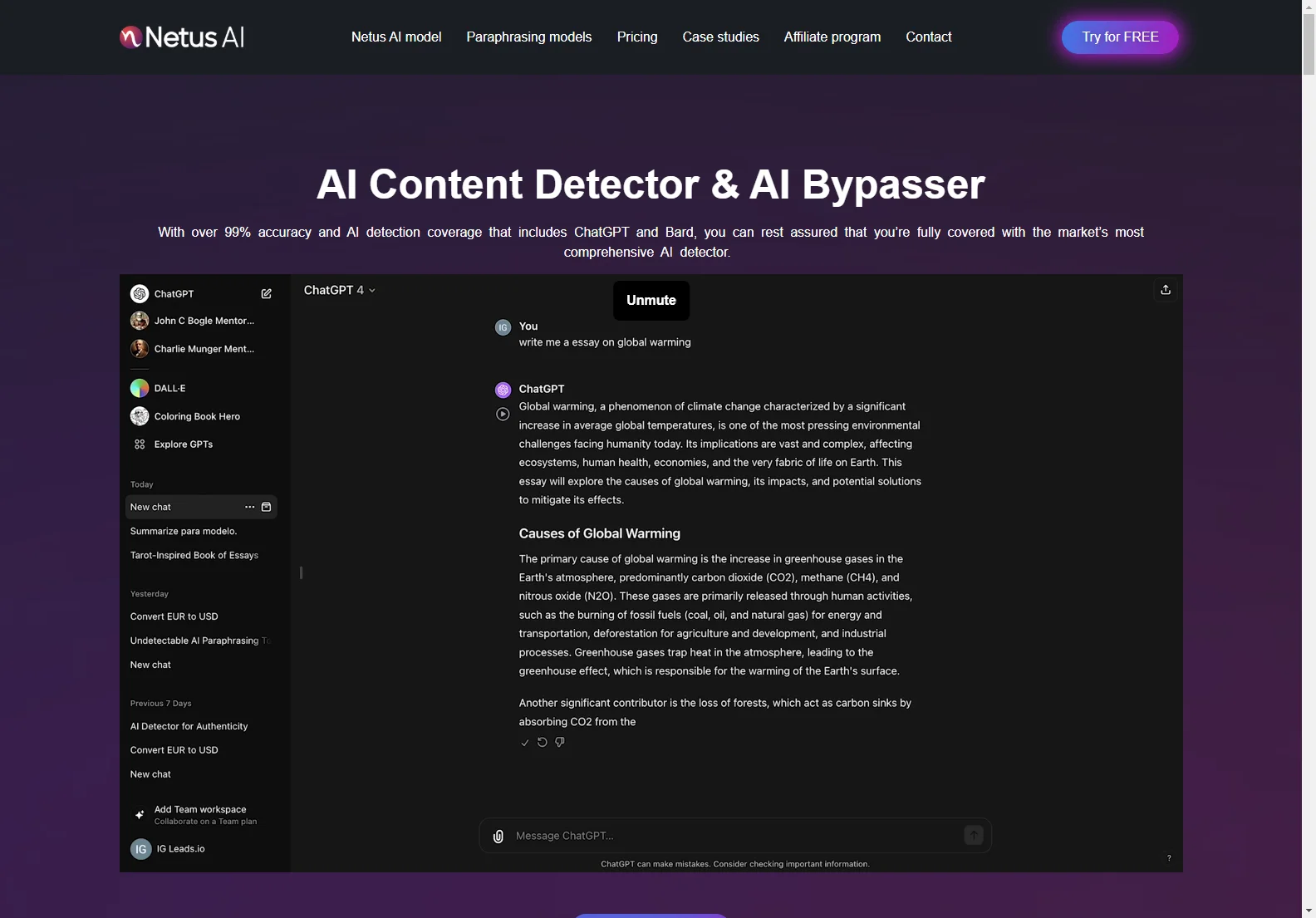 Netus AI Bypasser: Unleash Undetectable Paraphrasing