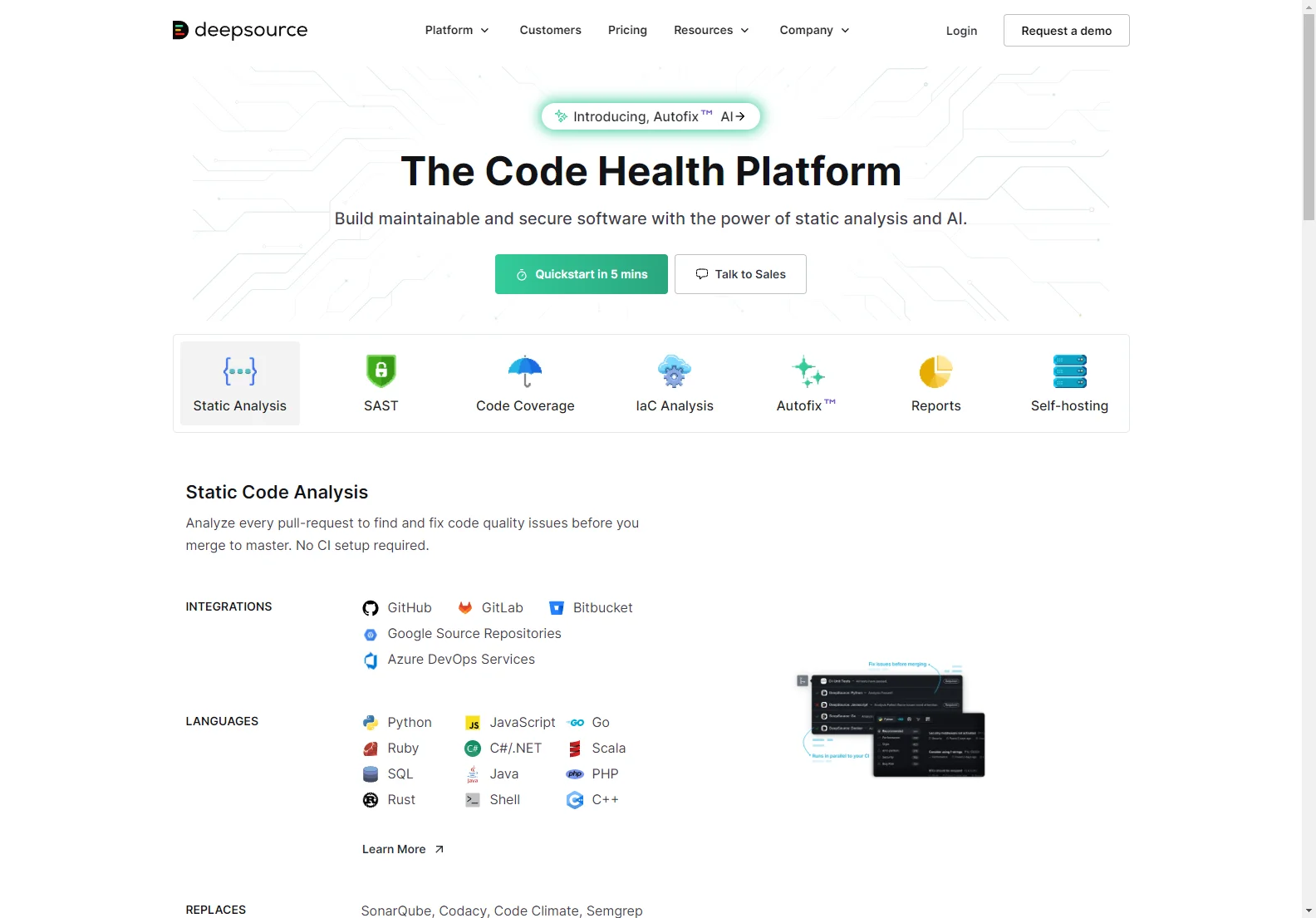 DeepSource: Enhancing Code Health with AI