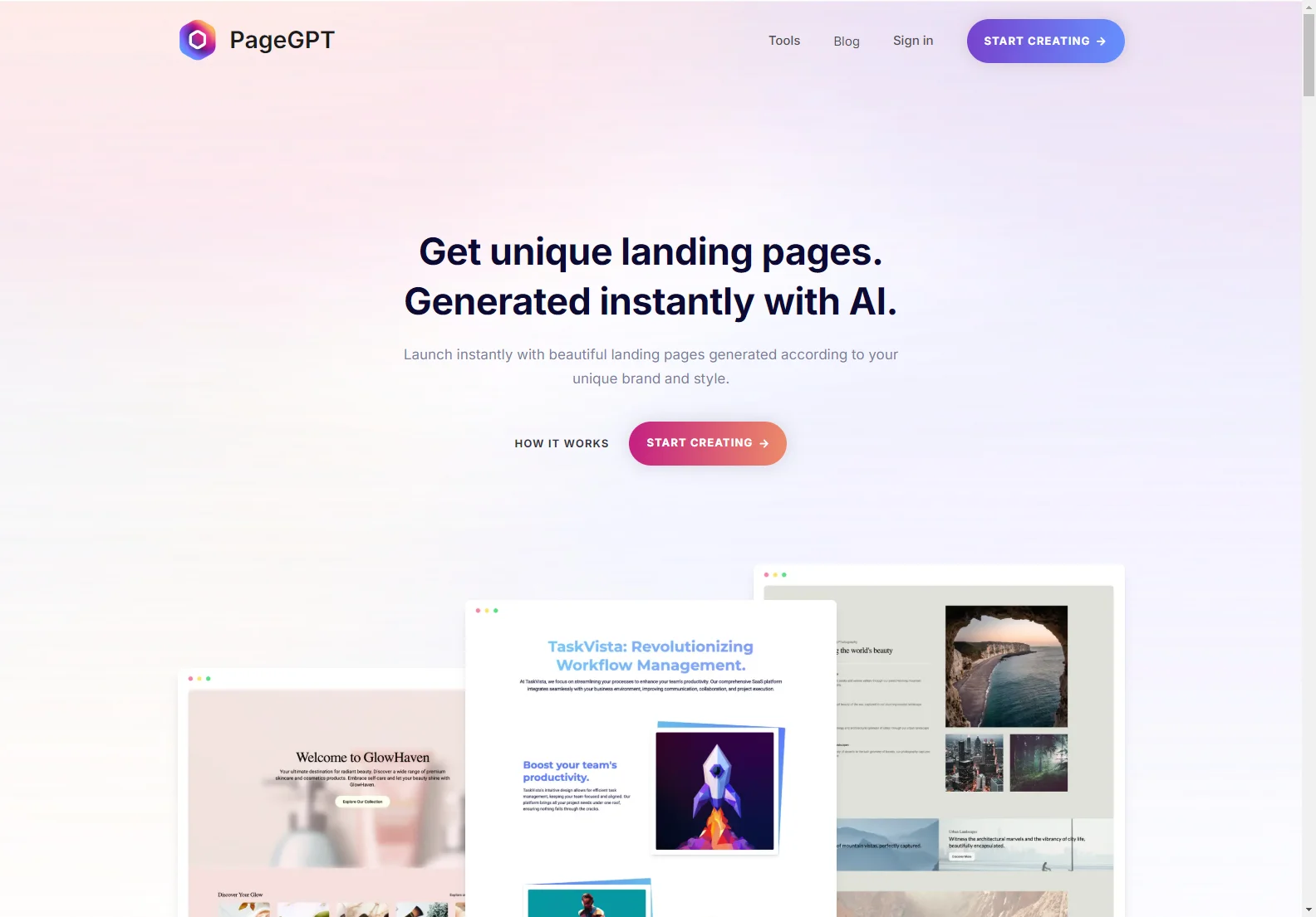 AI Landing Page Generator - PageGPT: Unleash Your Creativity