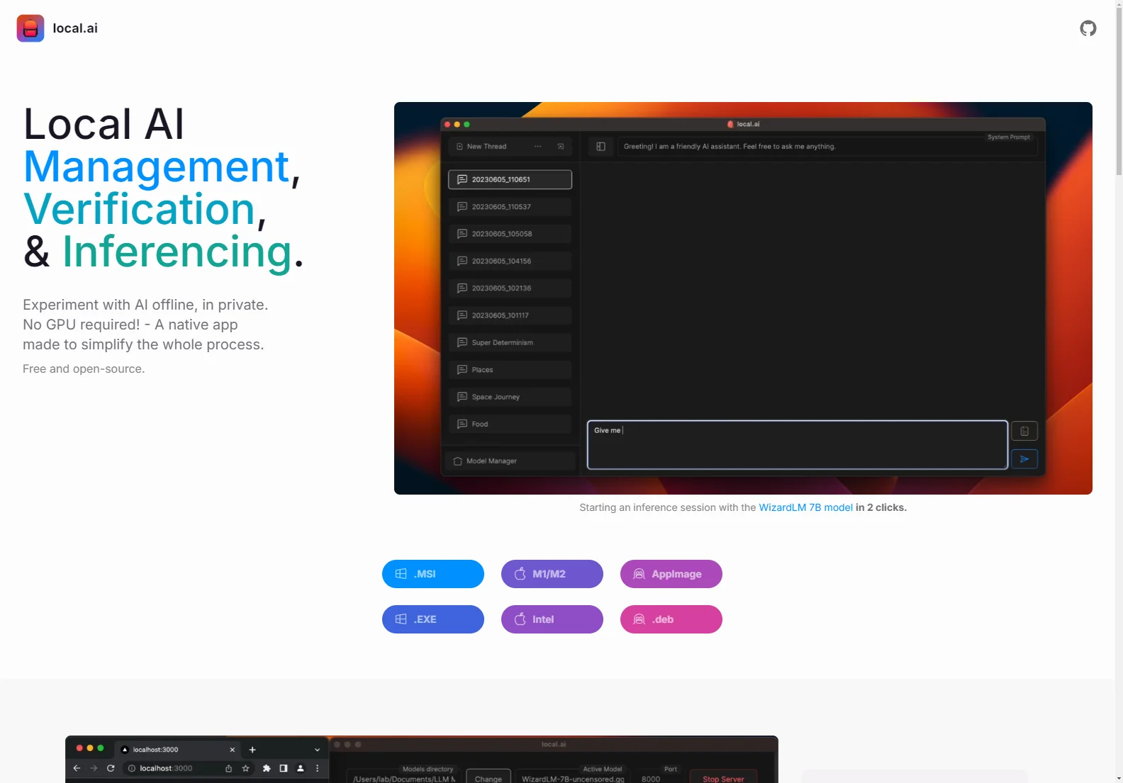local.ai: Empowering AI Management and Inferencing