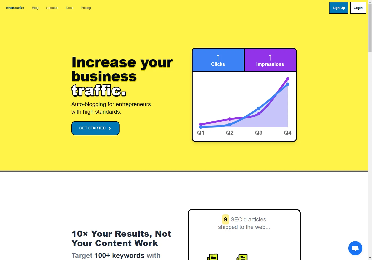 Wraith Scribe: Boost Business Traffic with 1-Click SEO'd Blogs