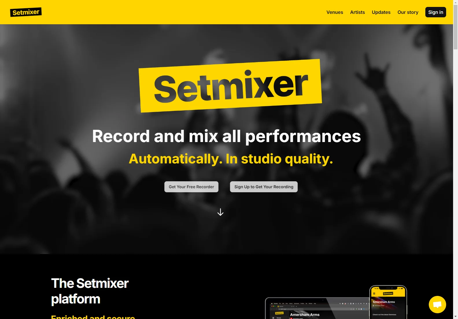 Setmixer: Free Studio-Quality Music Recording