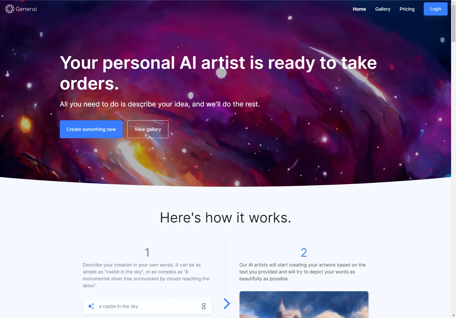 Generai: Transform Your Ideas into Stunning Artworks