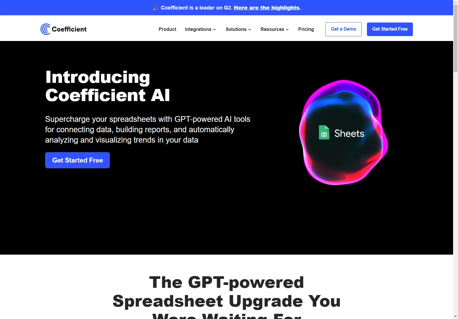 Google Sheets AI Extension - GPT Copilot by Coefficient: Transform Your Spreadsheets