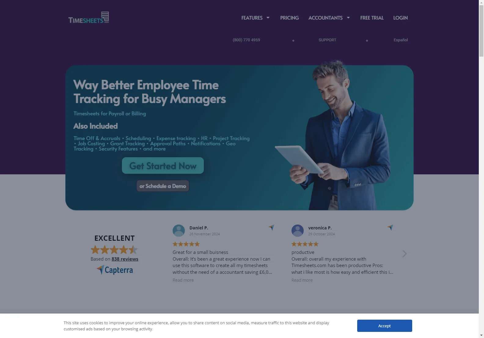 Timesheets.com: The Ultimate Employee Time Tracking Software for Busy Managers