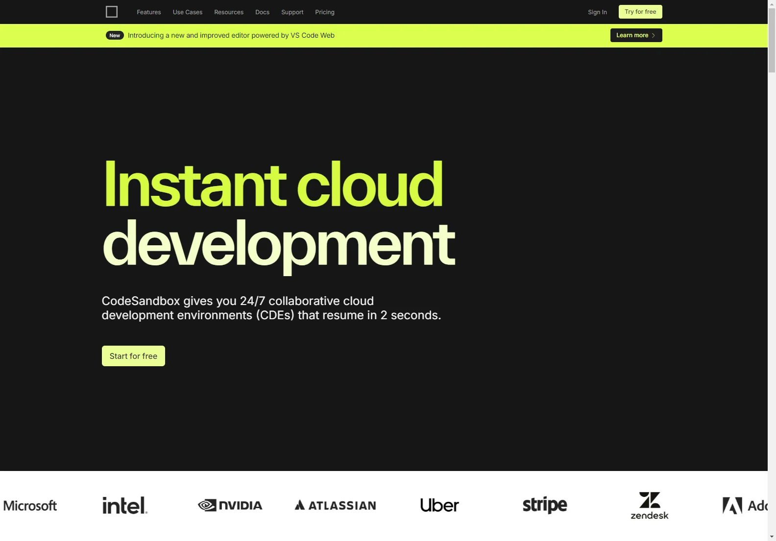 CodeSandbox: Boost Your Coding with Instant Cloud Development & Collaboration