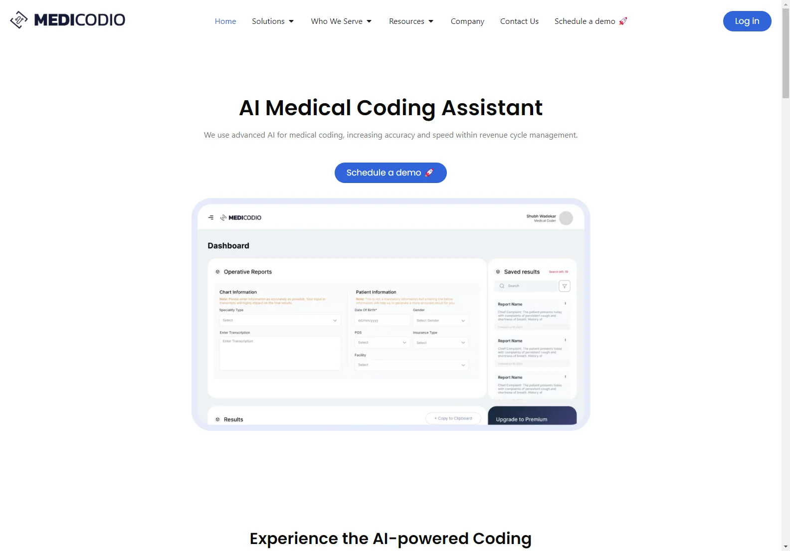 MediCodio: Revolutionizing Medical Coding with AI