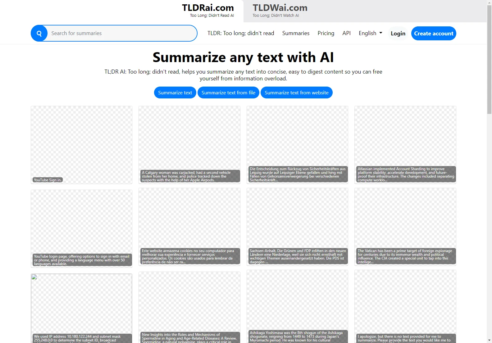 TL;DW AI: Revolutionize Video Summarization