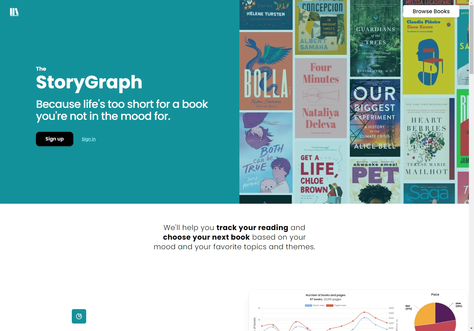 The StoryGraph：あなたの気分に合う本を見つける