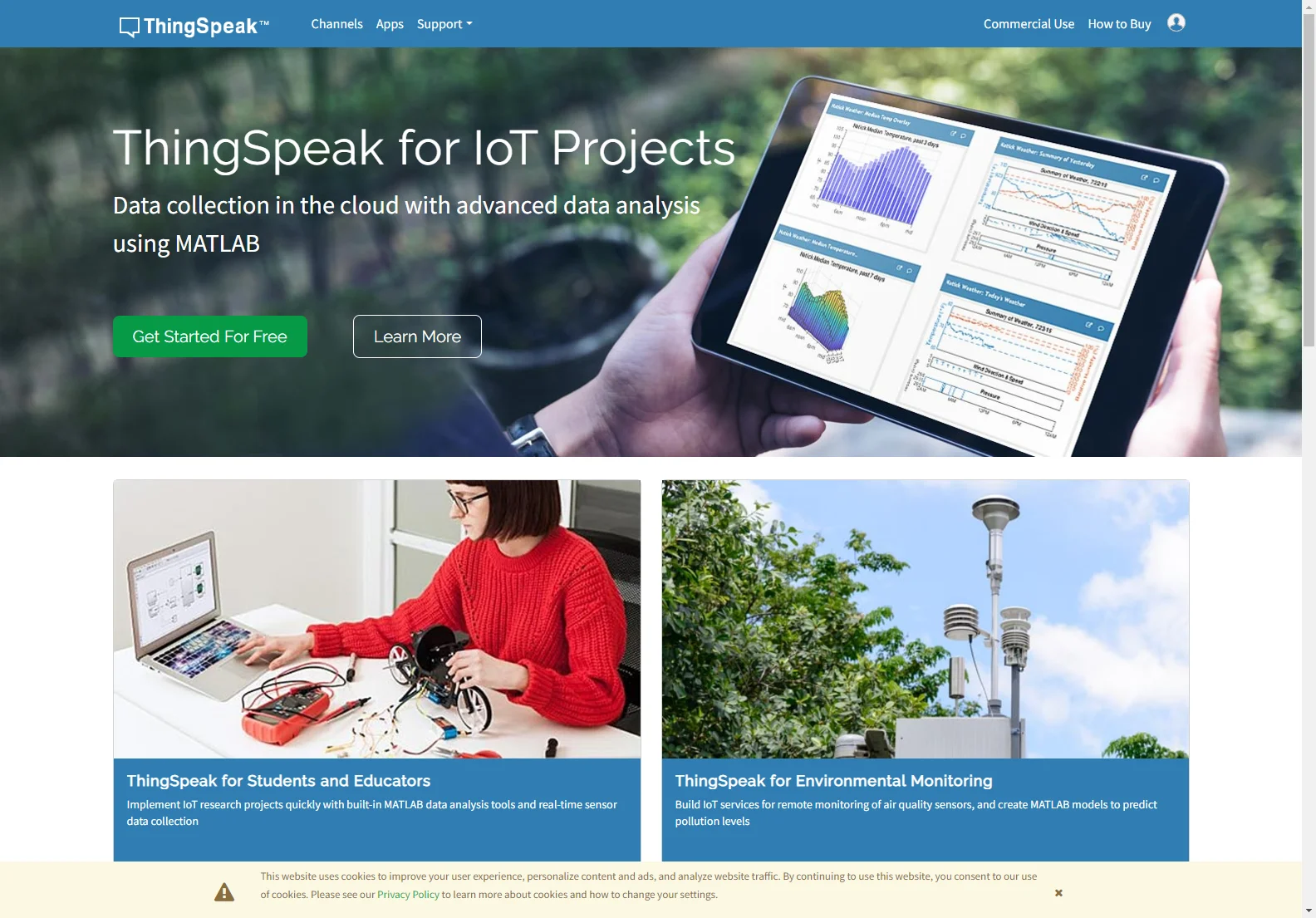 ThingSpeak: Empowering IoT Analytics with MATLAB