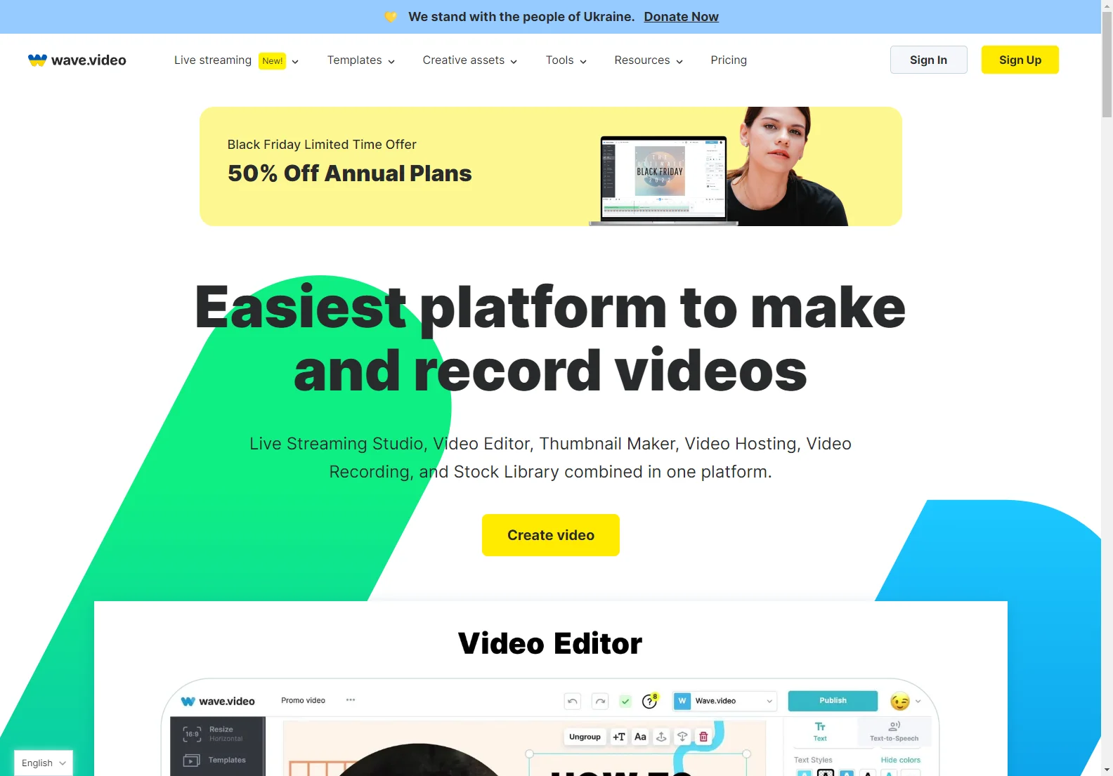 Wave.video: Effortlessly Create, Record, Stream & Host Videos