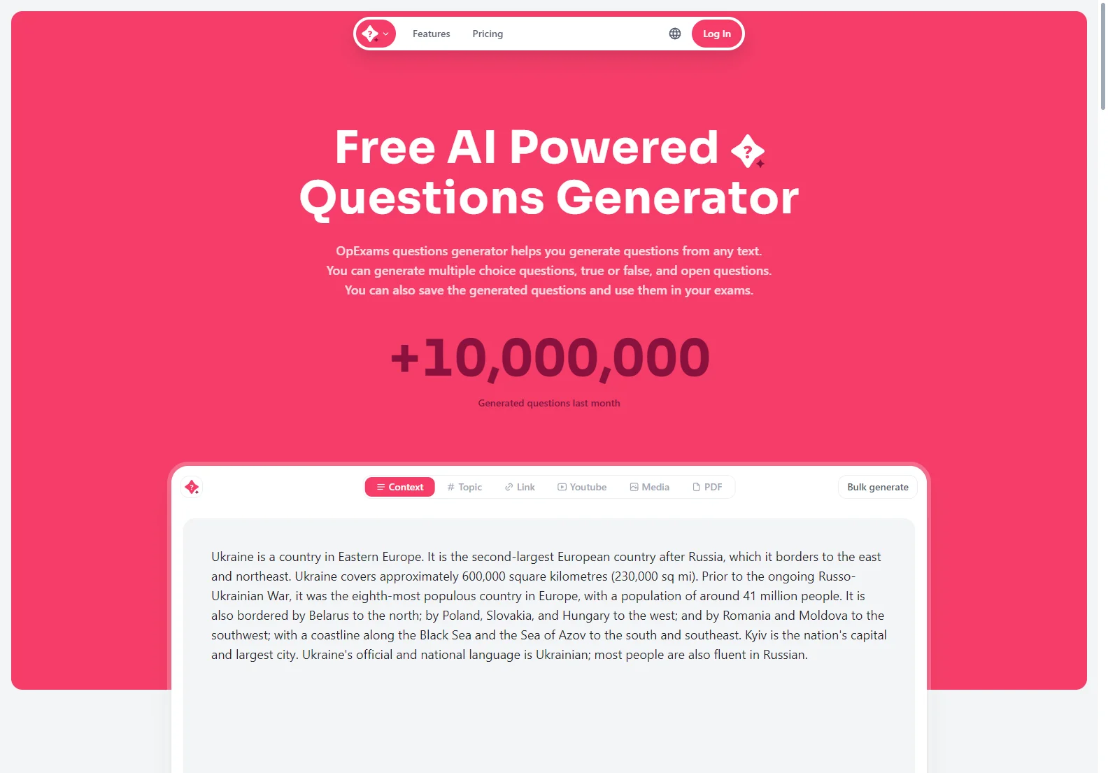 Enhance Your Learning with OpExams' Free AI Questions Generator