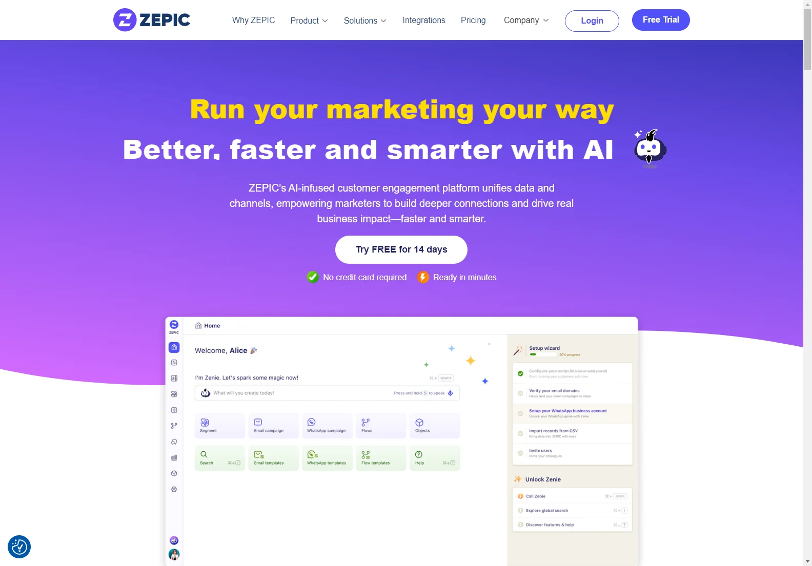 ZEPIC: AI-infused Customer Engagement Platform for Business Impact