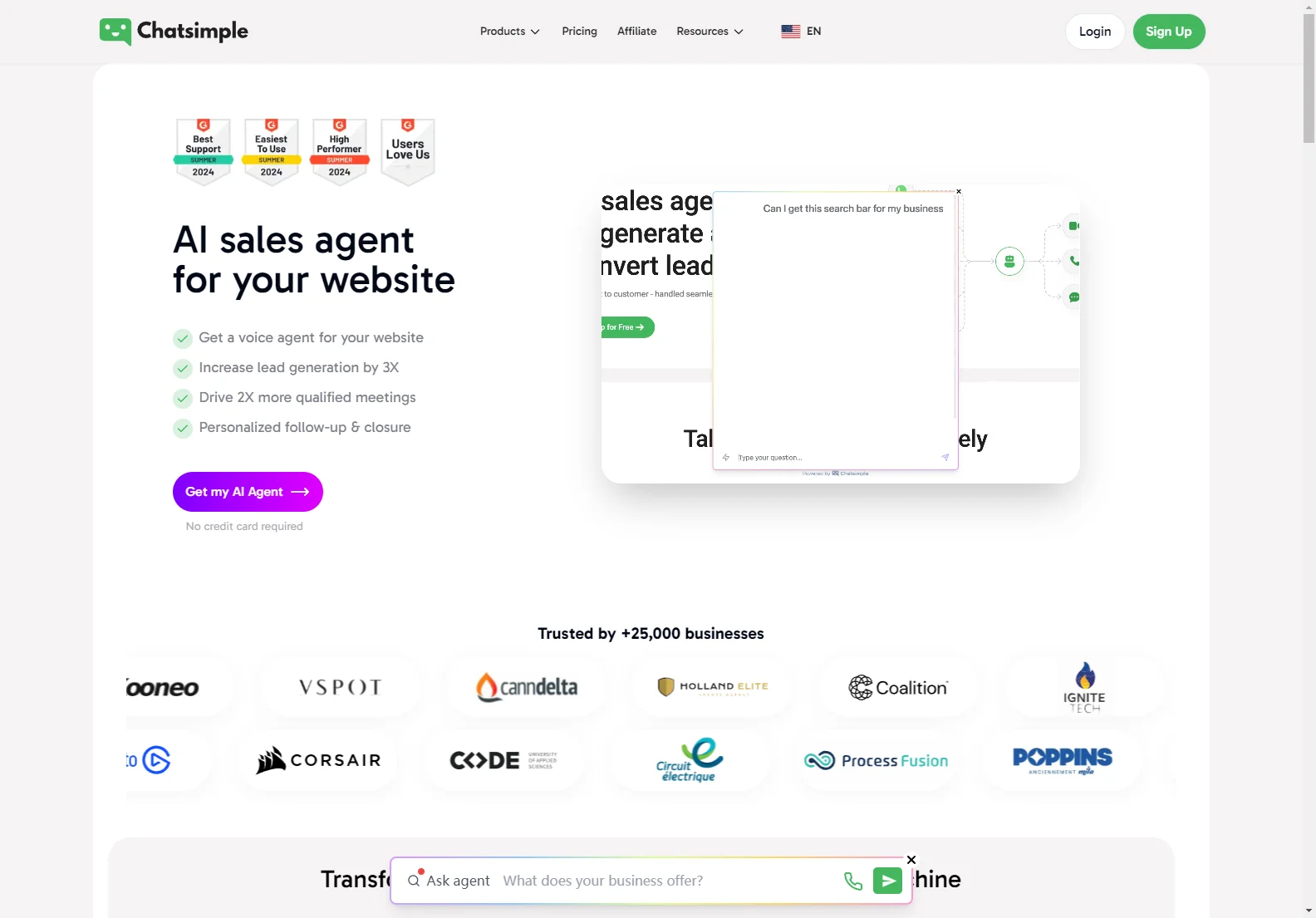 Chatsimple: Your AI Sales Agent for Enhanced Website Engagement and Lead Generation