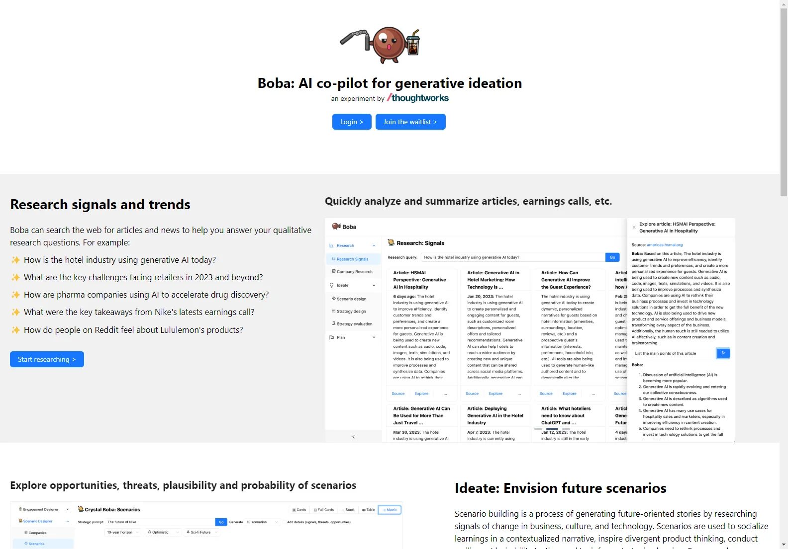 Boba: Unleashing Generative Ideation Potential