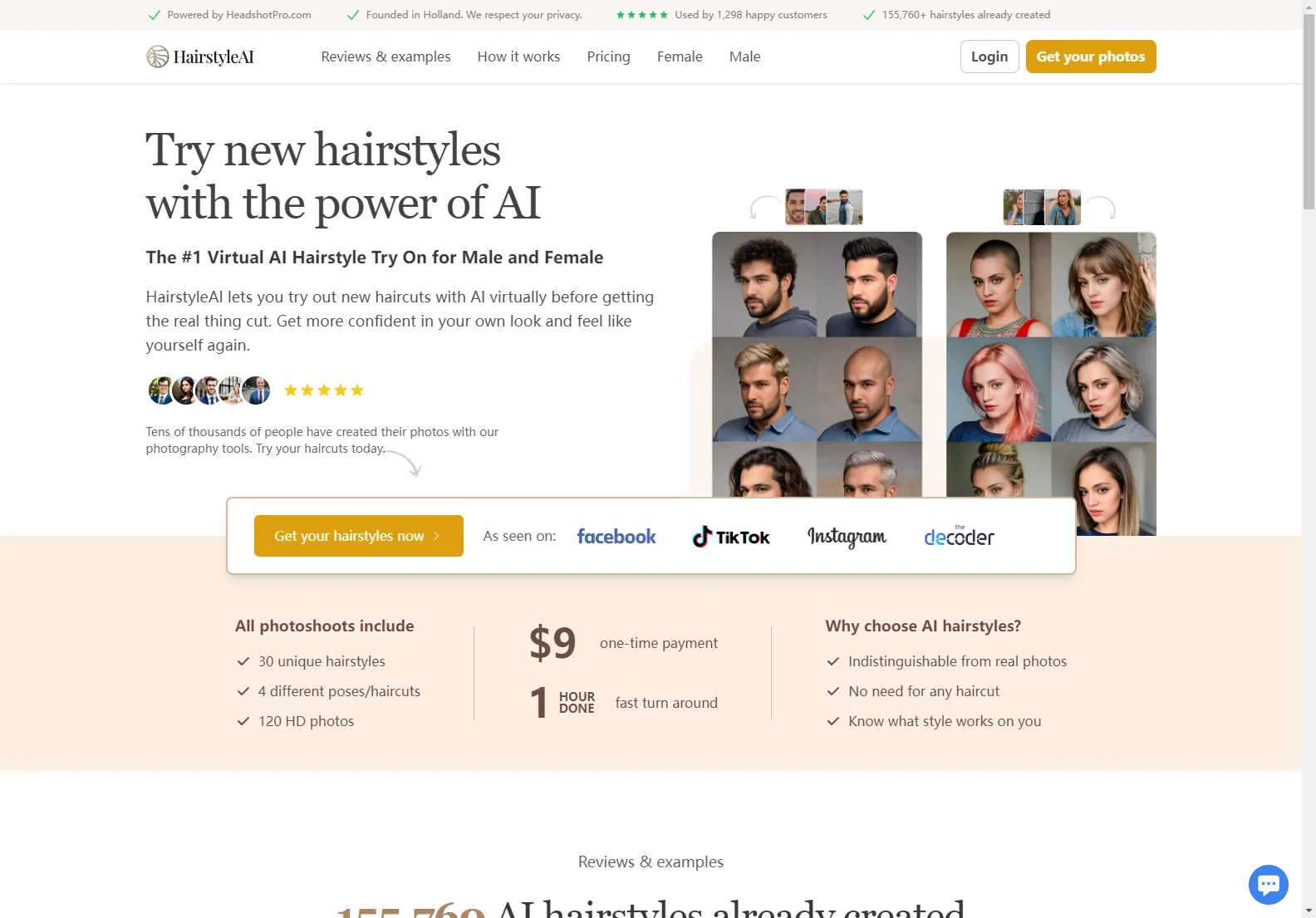 HairstyleAI: Try New Hairstyles Virtually with AI and Boost Your Confidence