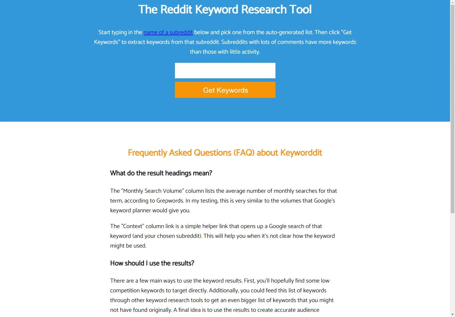 Keyworddit: Uncover SEO Opportunities on Reddit