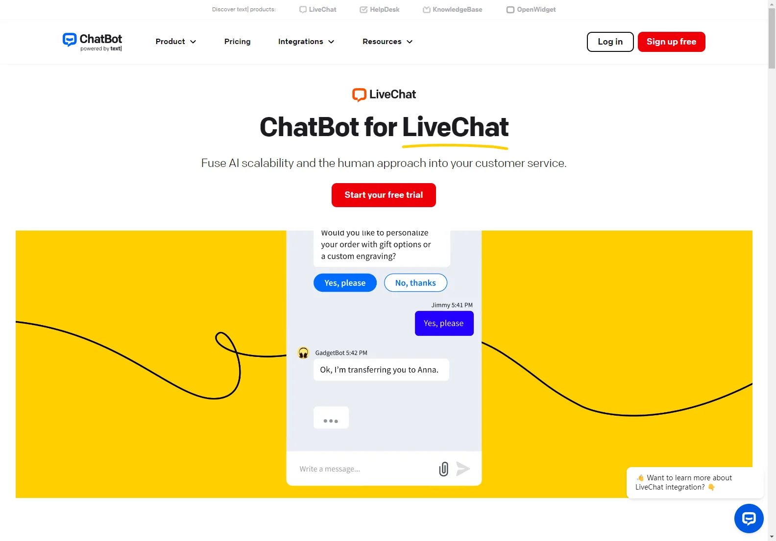 Enhance Customer Service with ChatBot for LiveChat