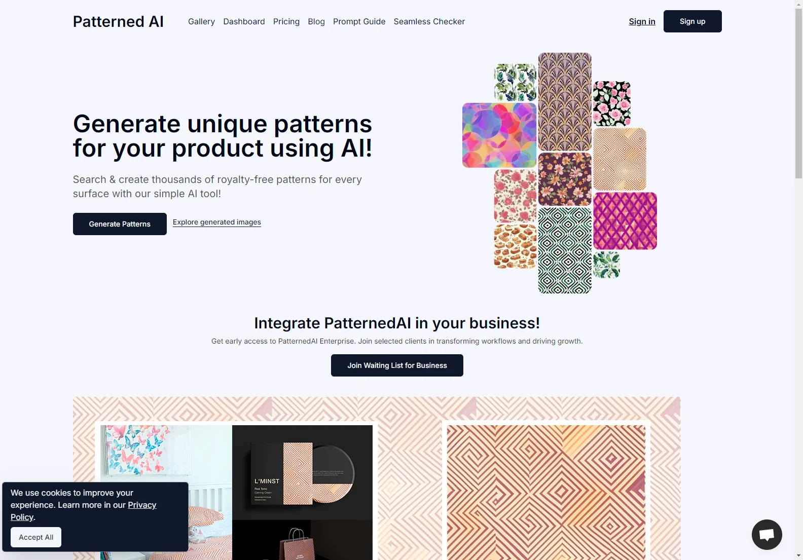 Generate Unique Patterns with PatternedAI