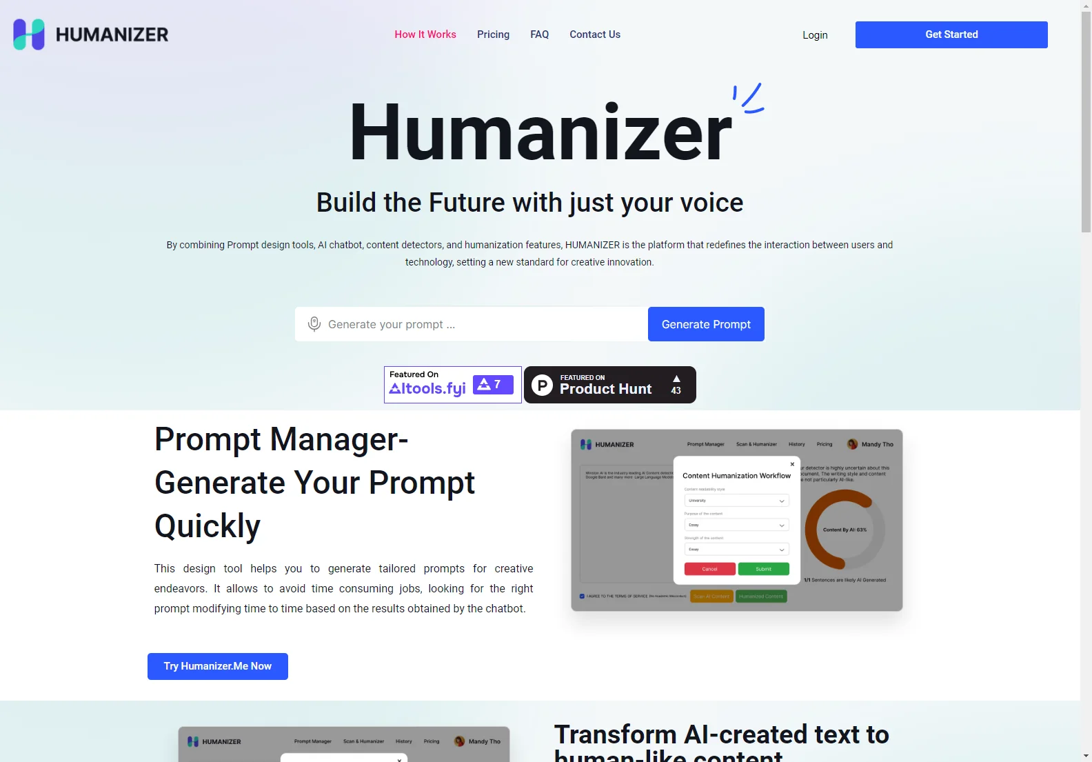 Humanizer: Redefining User-Technology Interaction with AI