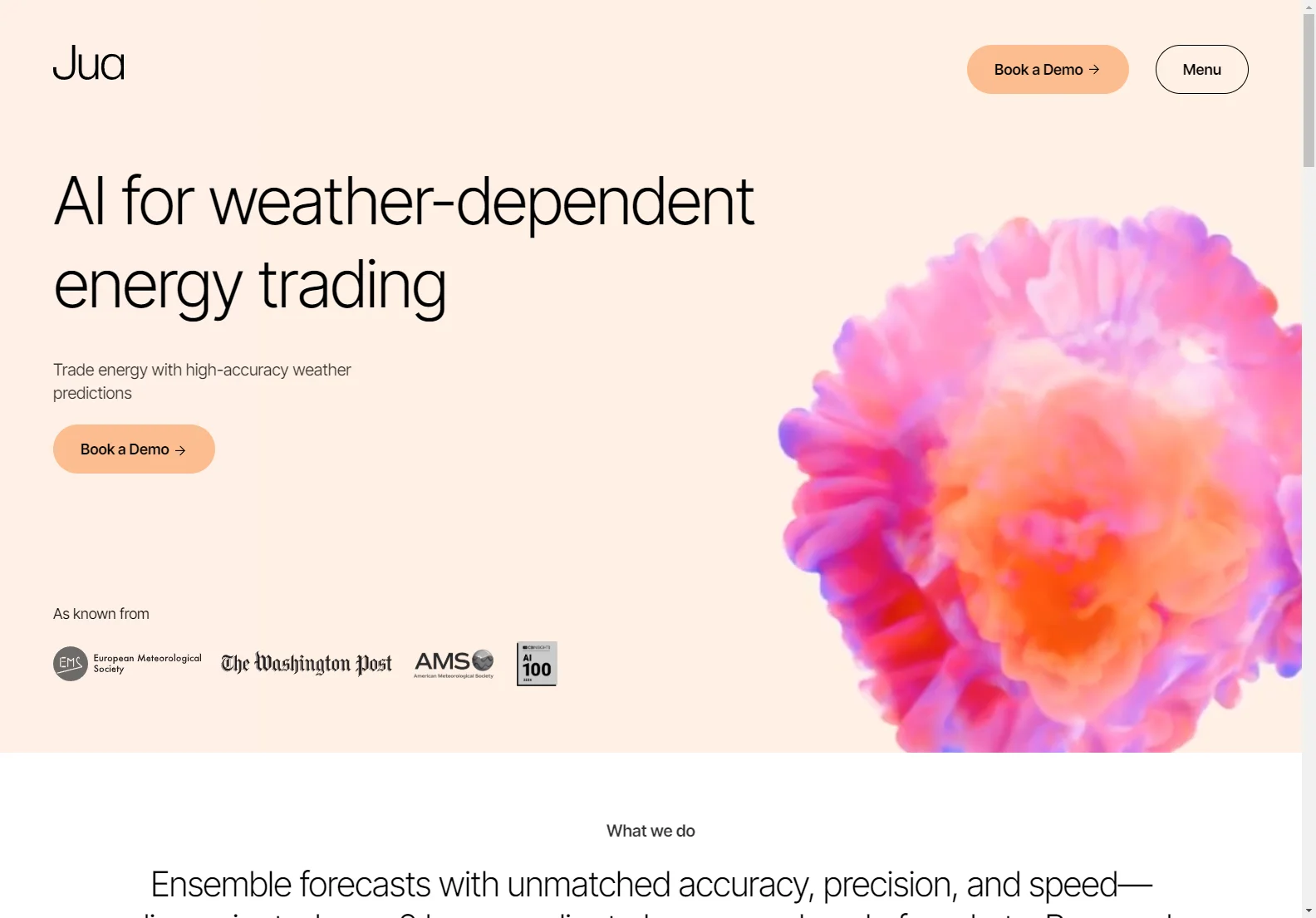 Jua: AI for Precise Weather-Dependent Energy Trading