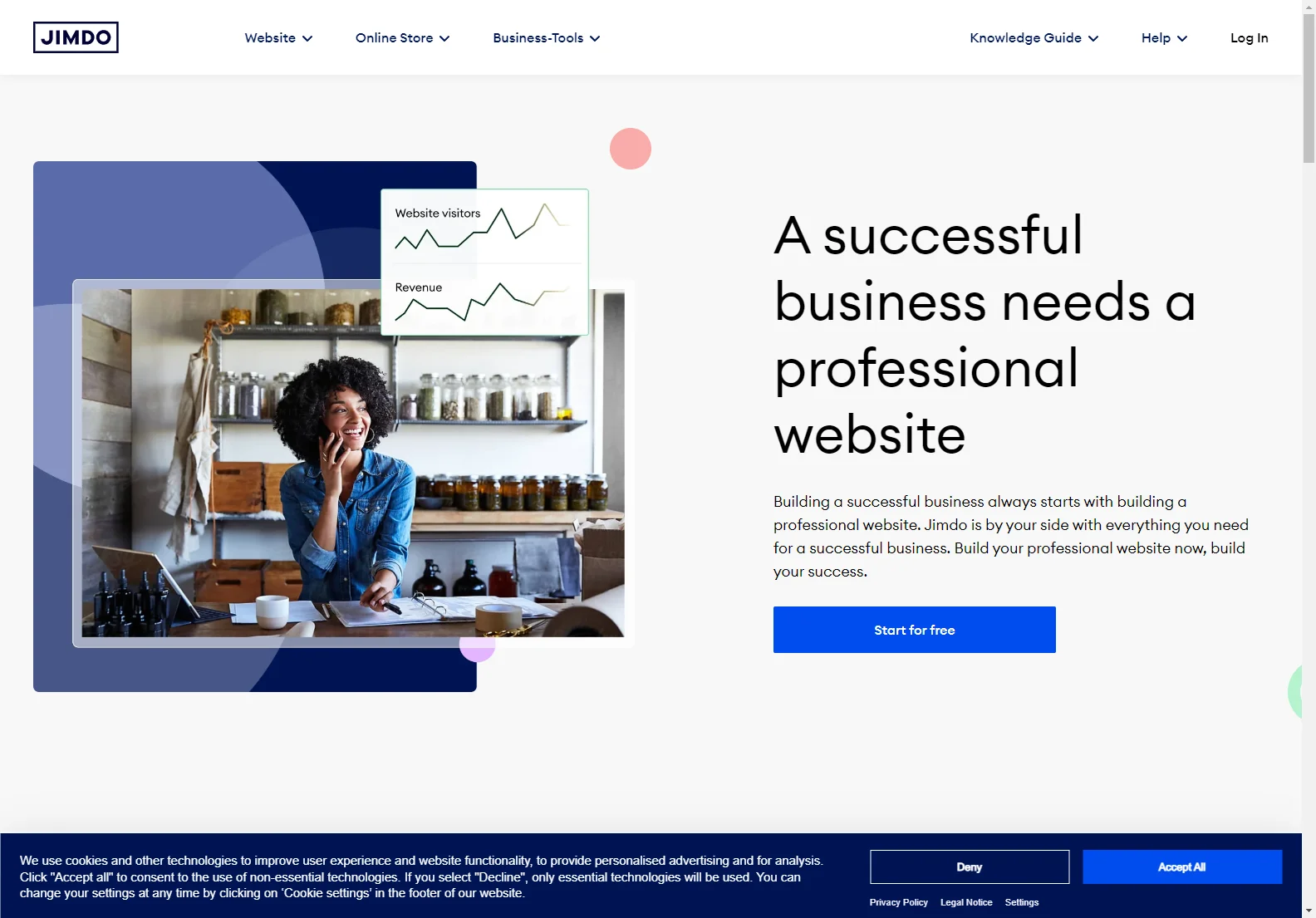 Jimdo: Build Professional Websites for Business Success