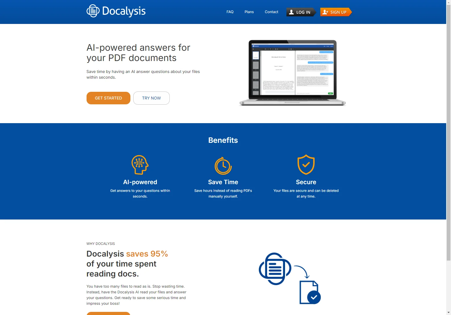 Docalysis: AI-Powered PDF Chat for Time Savings